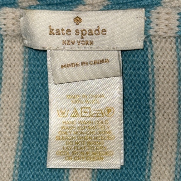 Kate Spade 100% Wool Striped Infinity Scarf - Picture 6 of 6